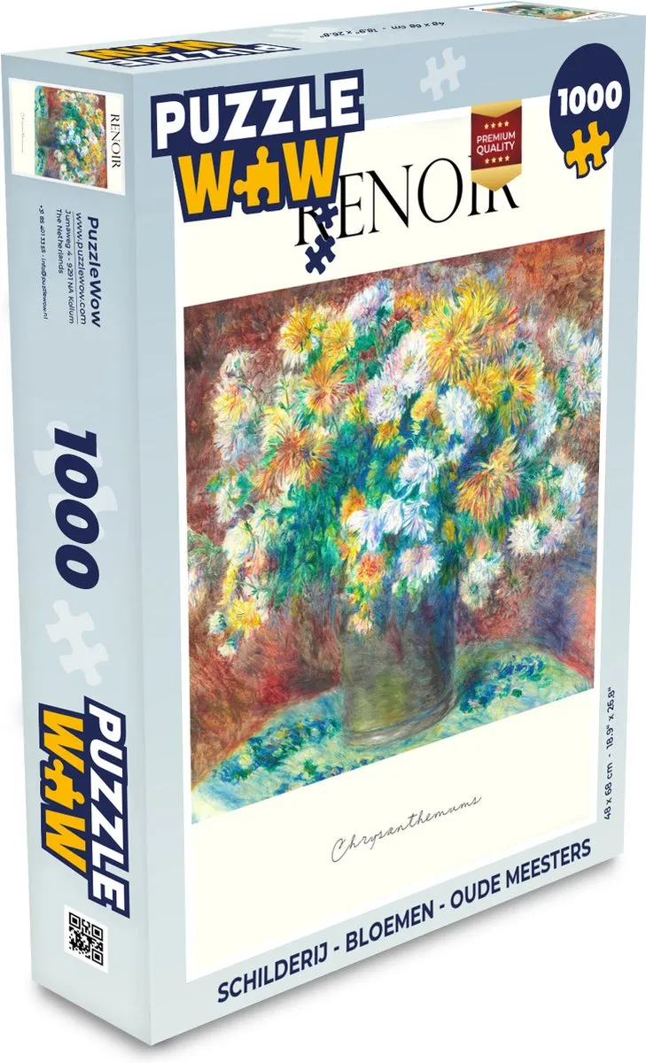 PuzzleWow Bloemen Legpuzzel 1000 Stuks - Multicolor