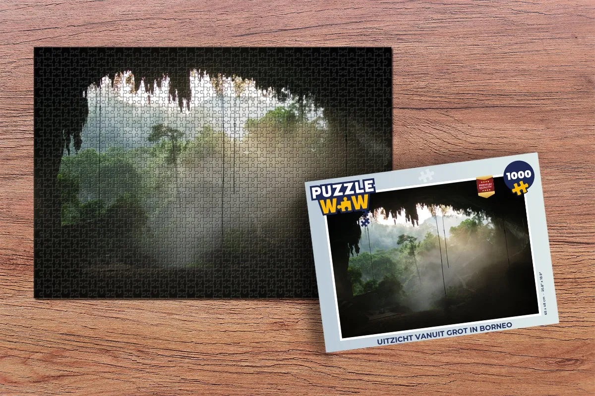 PuzzleWow Borneo Grot Legpuzzel 1000 Stuks - Multicolor