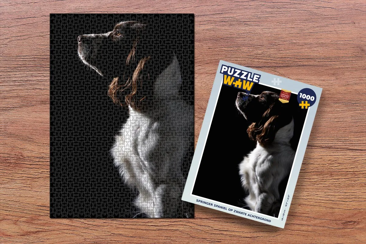 PuzzleWow Springer Spaniel Legpuzzel 1000 Stuks - Multicolor