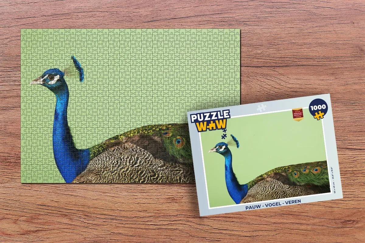 PuzzleWow Vogel Legpuzzel 1000 Stuks - Multicolor
