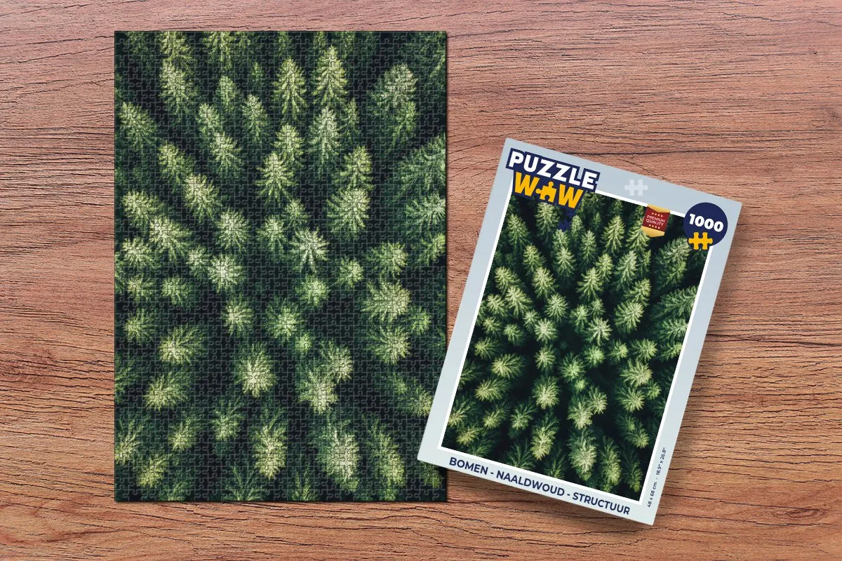 PuzzleWow Bomen - Naaldwoud Legpuzzel 1000 Stuks