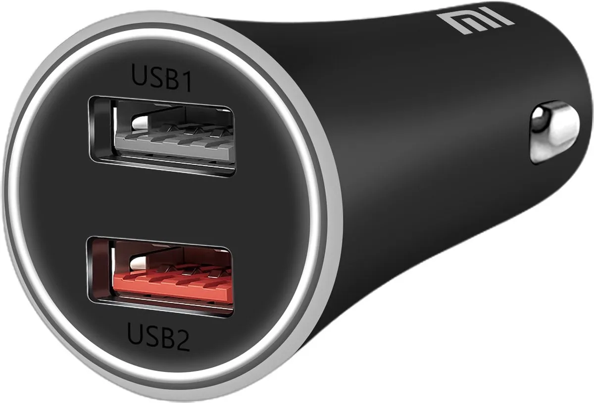 Xiaomi Mi Auto Lader CC06ZM - 2x USB - 37W - Zwart