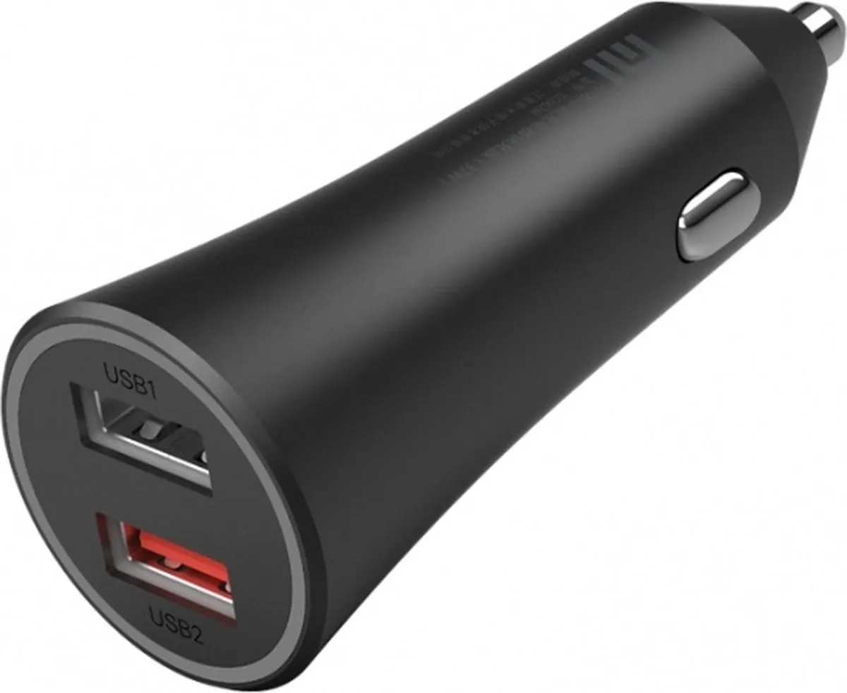 Xiaomi Mi Auto Lader CC06ZM - 2x USB - 37W - Zwart - afbeelding 6 van 6