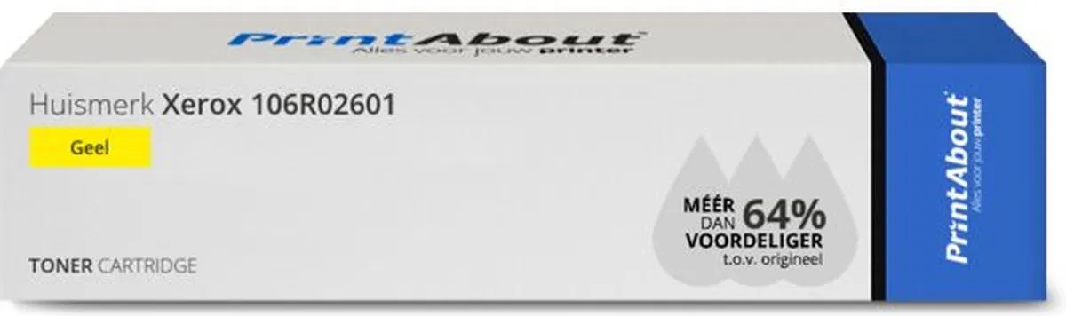 PrintAbout Xerox 106R02601 Toner Geel - 5.000 Pagina's