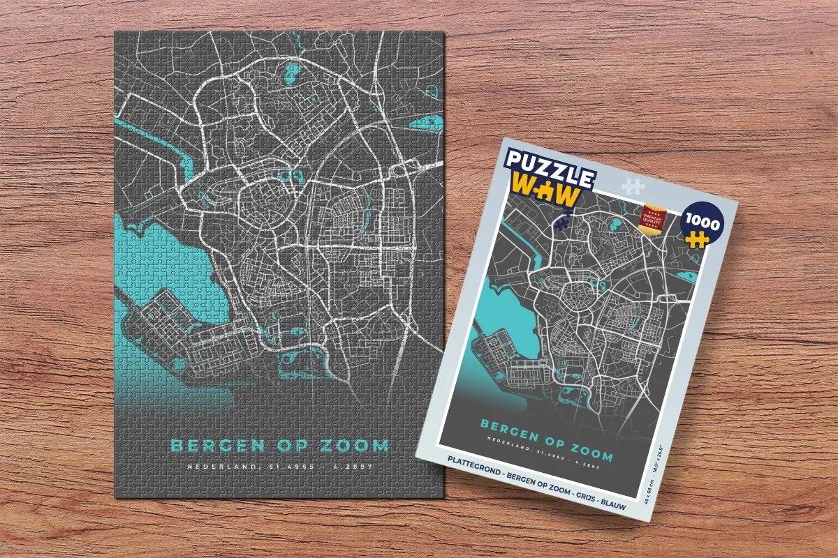 PuzzleWow Bergen op Zoom Legpuzzel 1000 Stuks - Multicolor