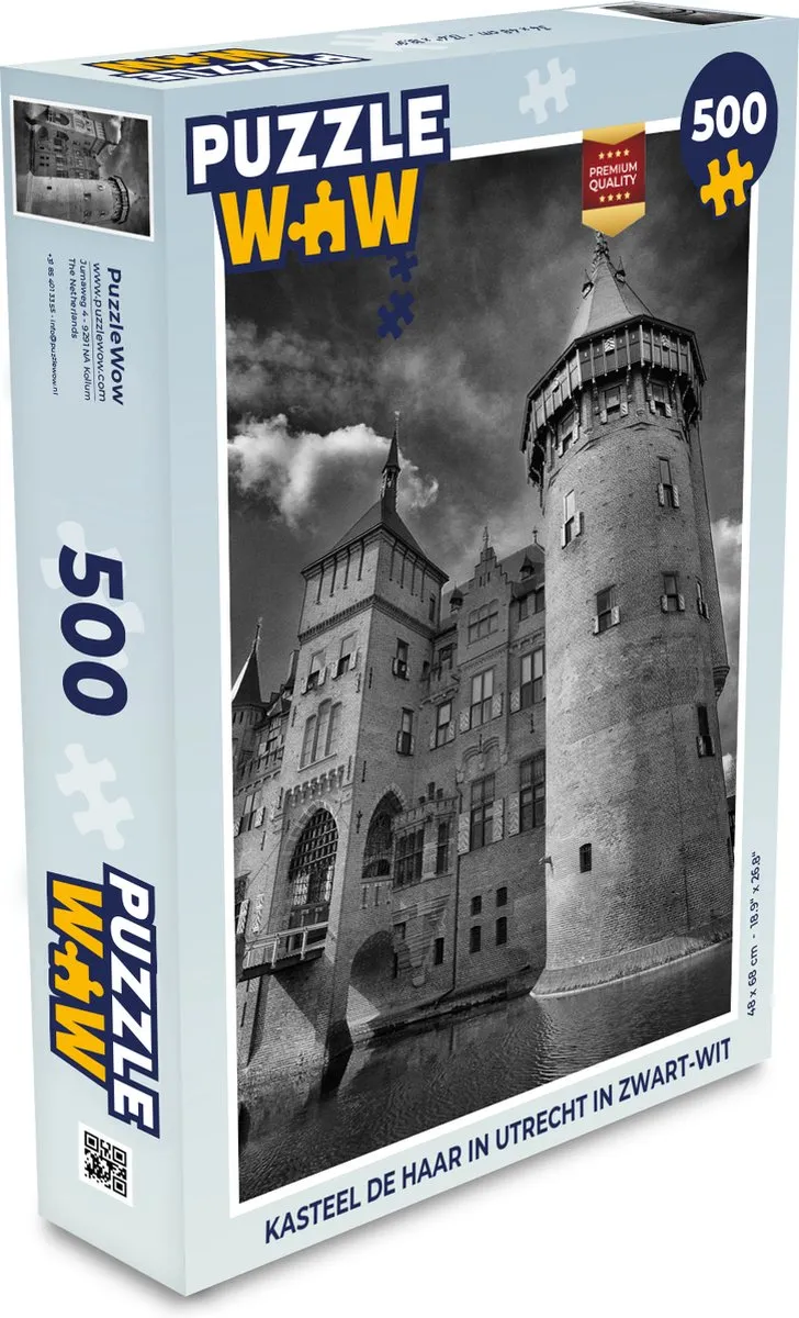PuzzleWow Legpuzzel Kasteel de Haar 500 Stuks - Multicolor