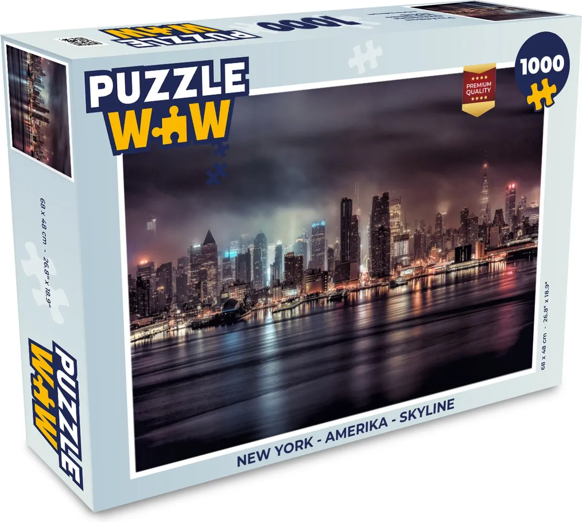 PuzzleWow New York Skyline Legpuzzel 1000 Stuks