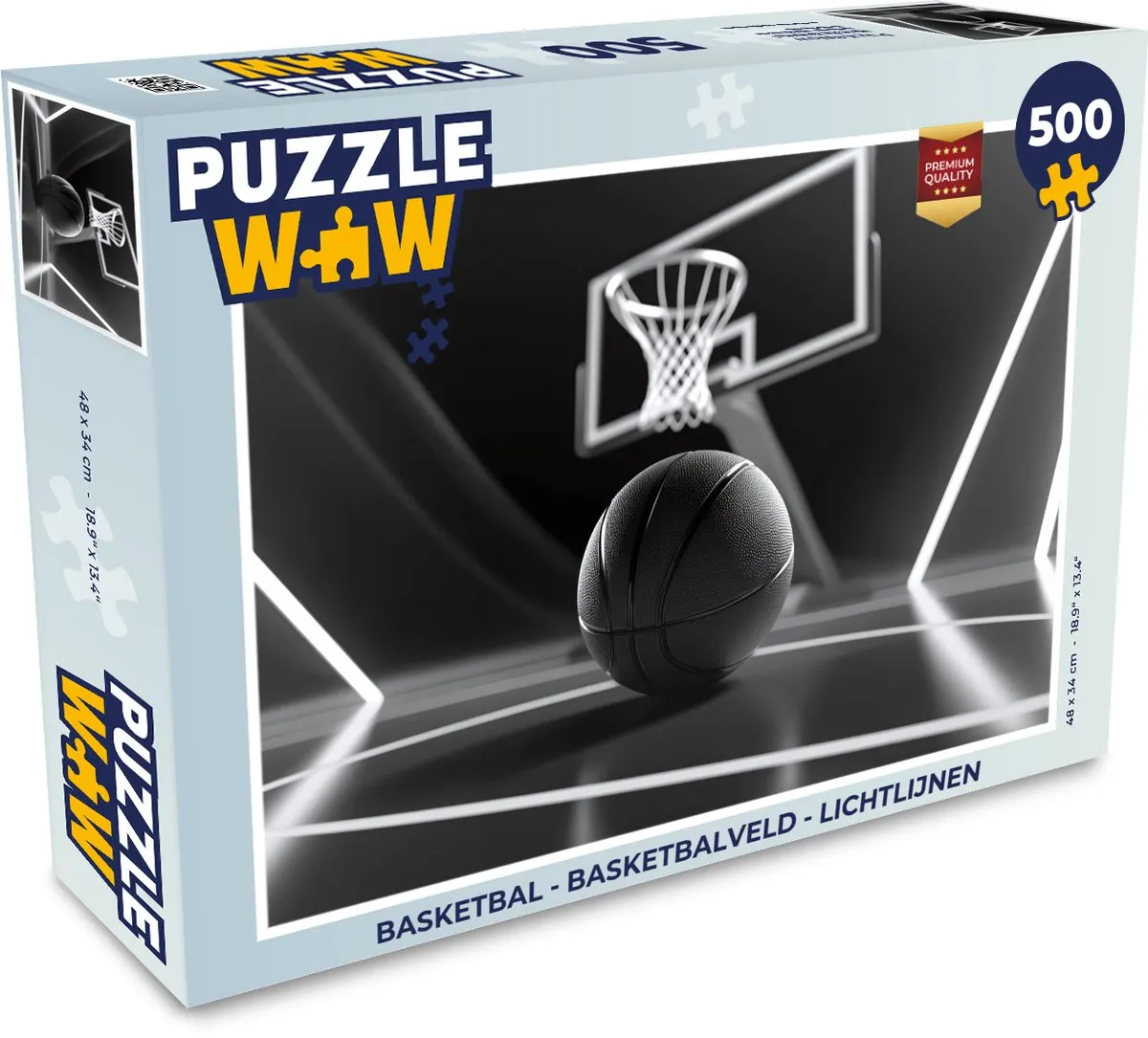 PuzzleWow Basketbal Legpuzzel 500 Stuks