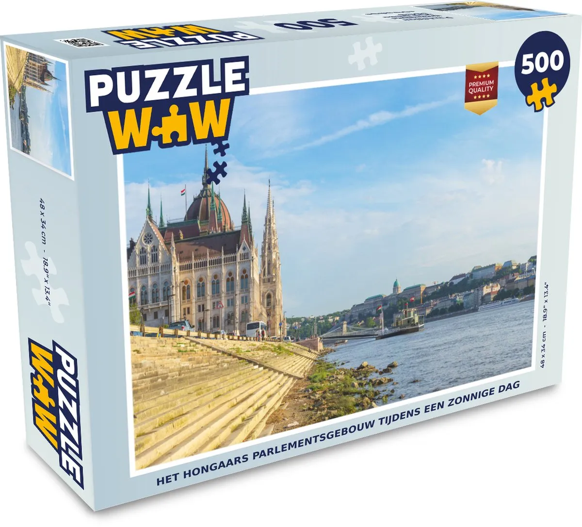 PuzzleWow Het Hongaars Parlement 500 Stuks Legpuzzel