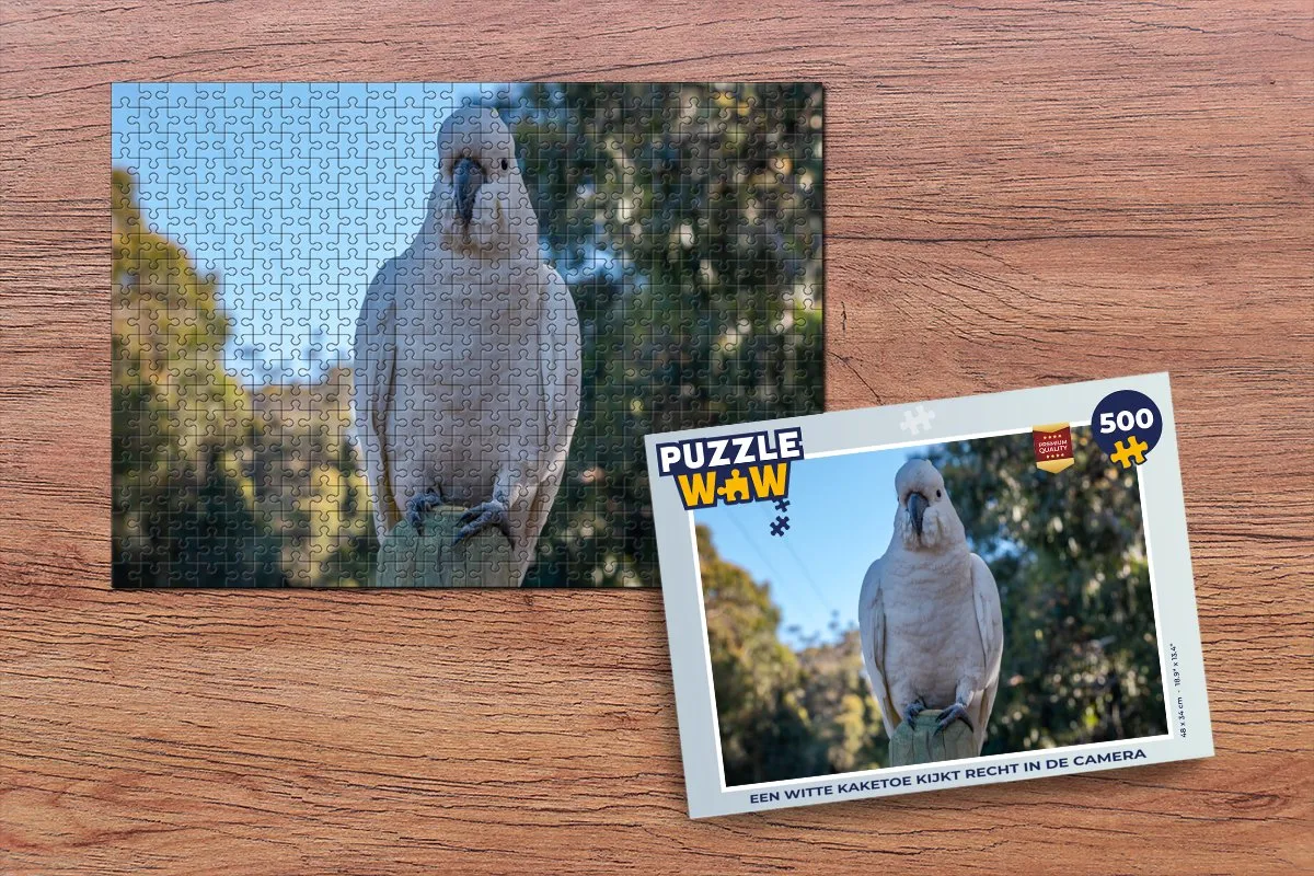 PuzzleWow Legpuzzel 500 Stuks - Kaketoe Multicolor
