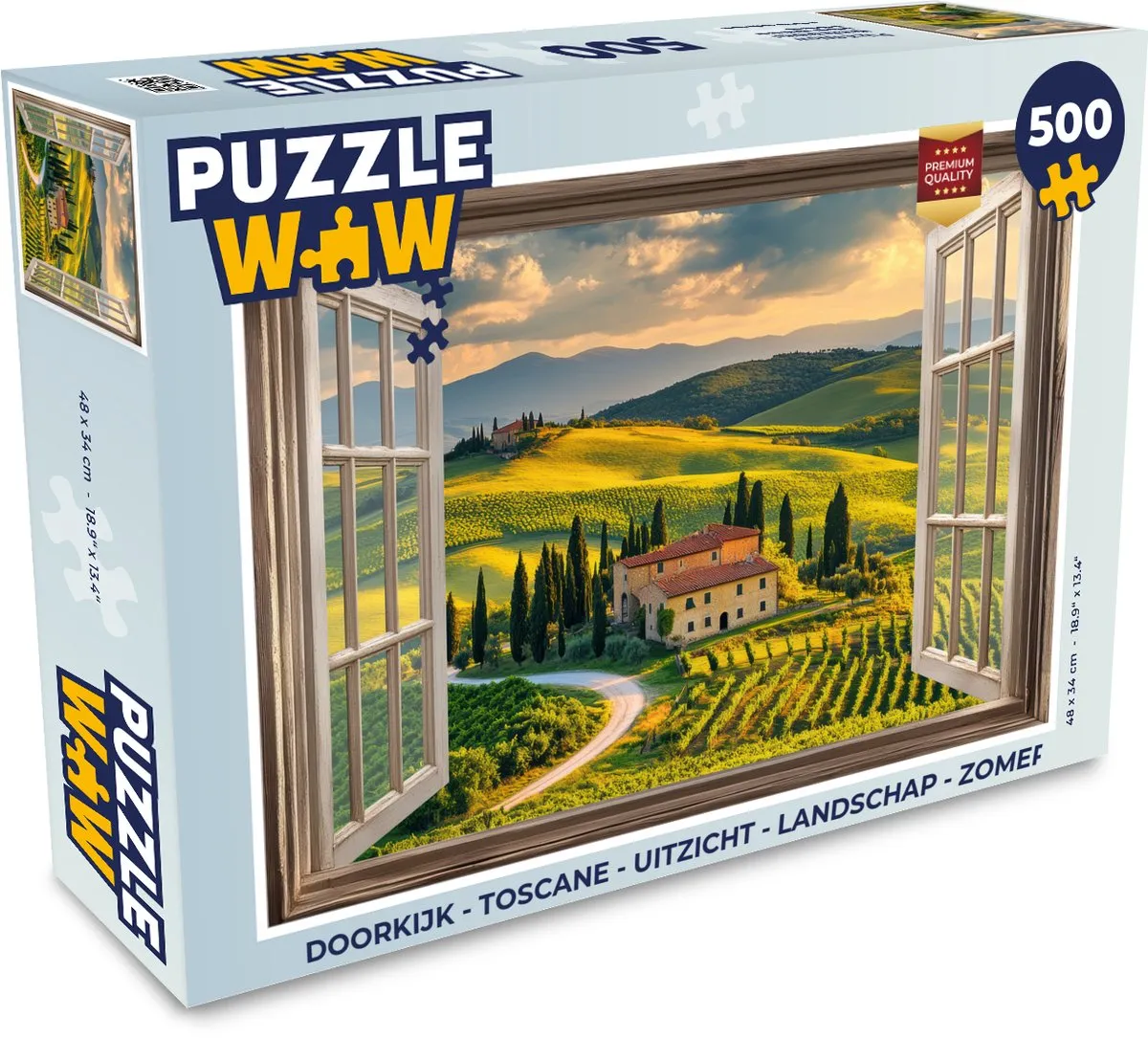 PuzzleWow Toscane Legpuzzel 500 Stuks