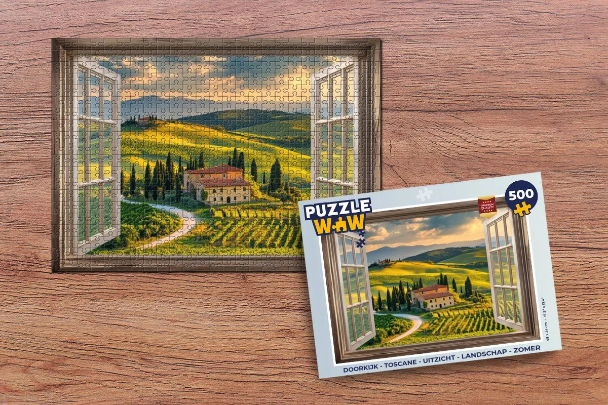 PuzzleWow Toscane Legpuzzel 500 Stuks