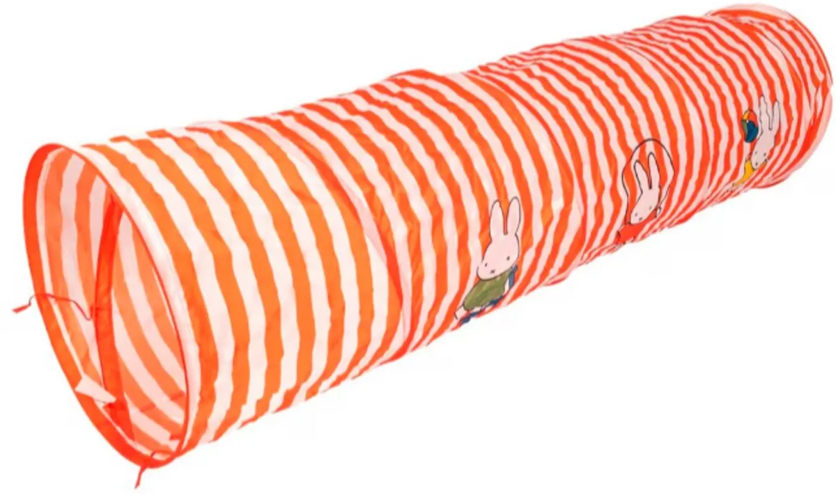 Nijntje Kruiptunnel - Ø46cm x 180cm - Wit/Oranje