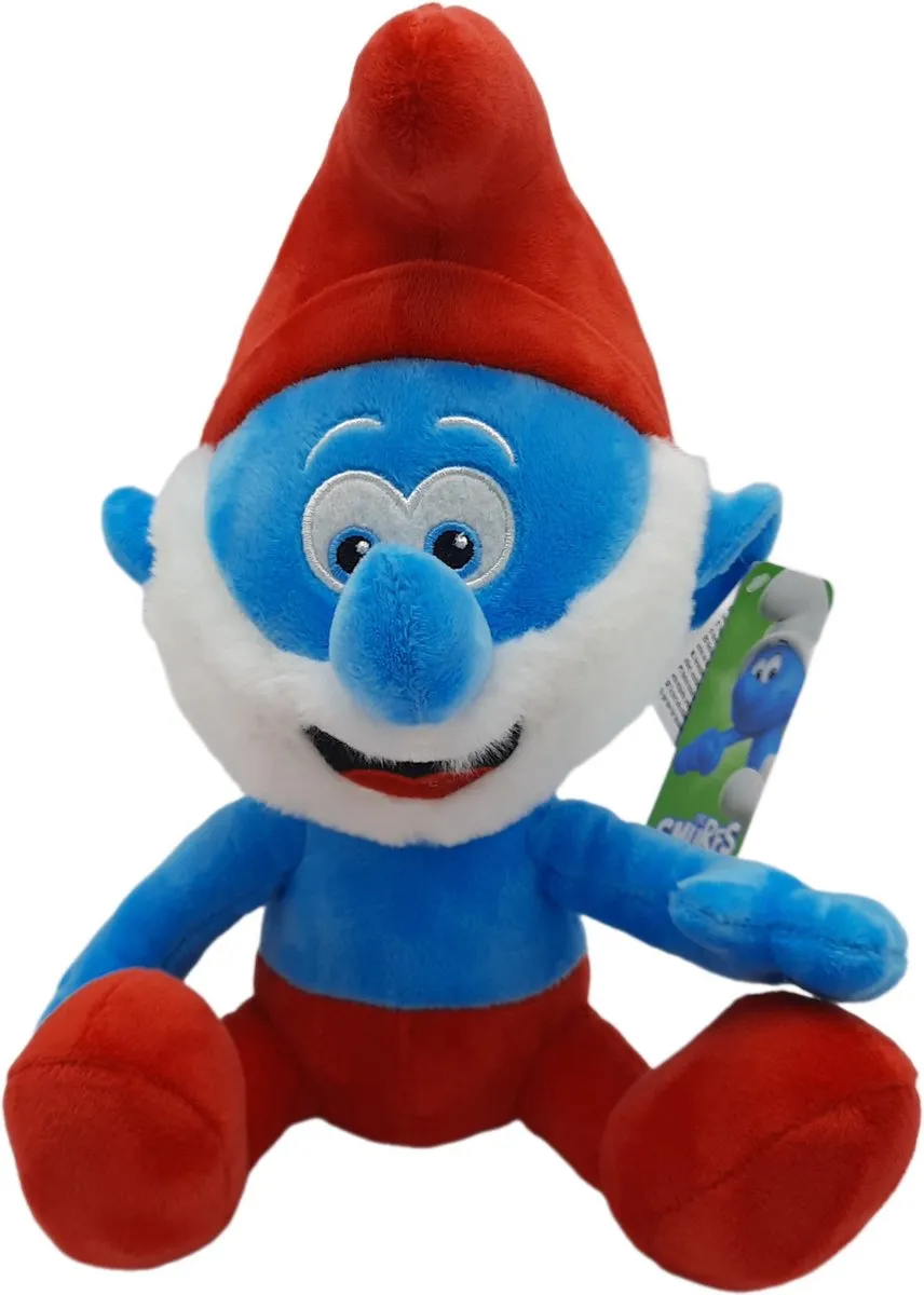 De Smurfen Grote Smurf Knuffel Pluche 26cm