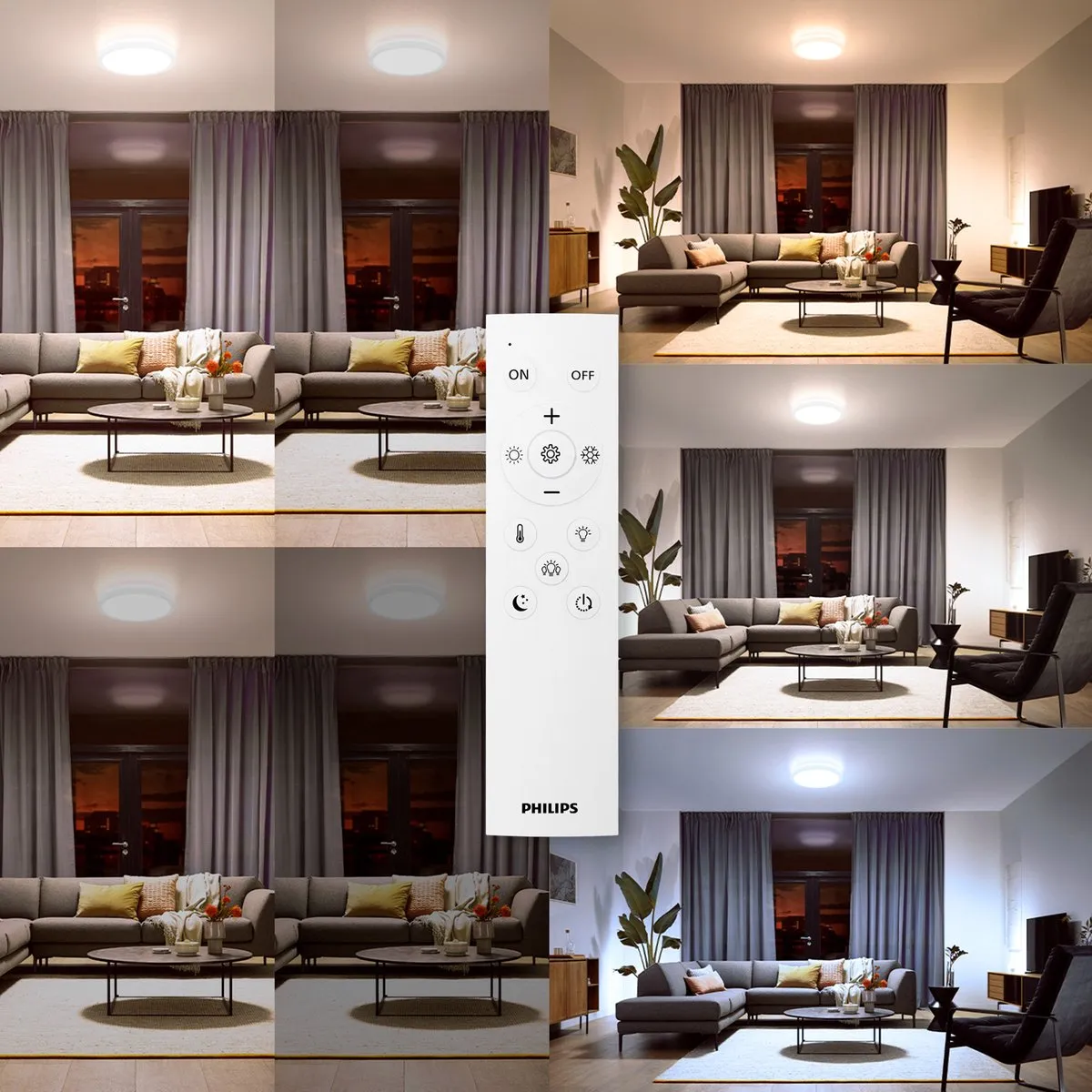 Philips LED All-In-One Plafondlamp 24W - Wit - 30cm - afbeelding 6 van 6