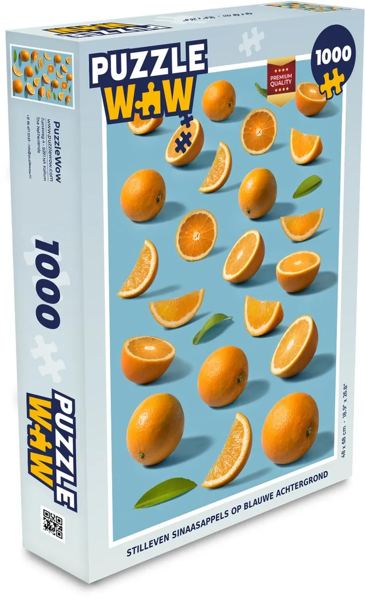 PuzzleWow Sinaasappel Legpuzzel 1000 Stuks