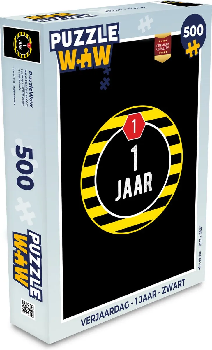 PuzzleWow Verjaardag Puzzel 500 Stuks