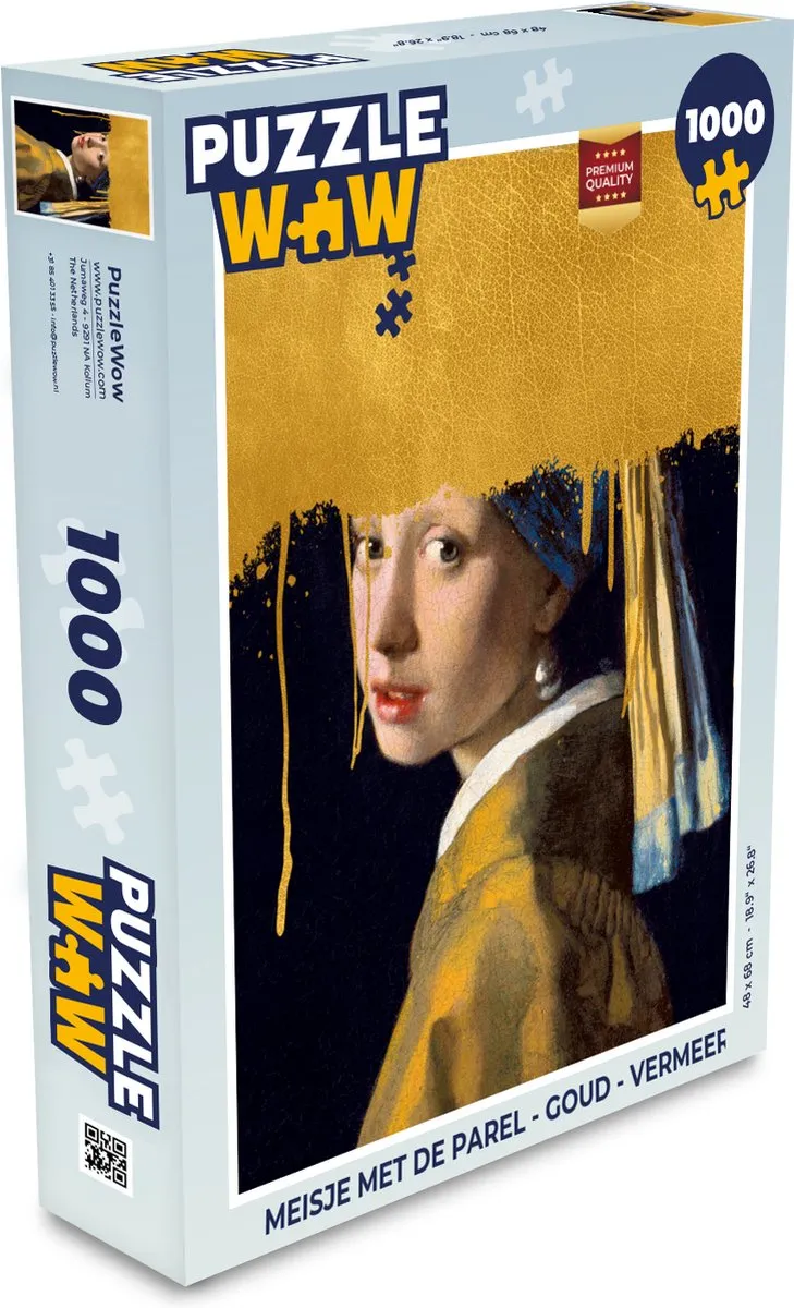 PuzzleWow Vermeer Legpuzzel 1000 Stuks