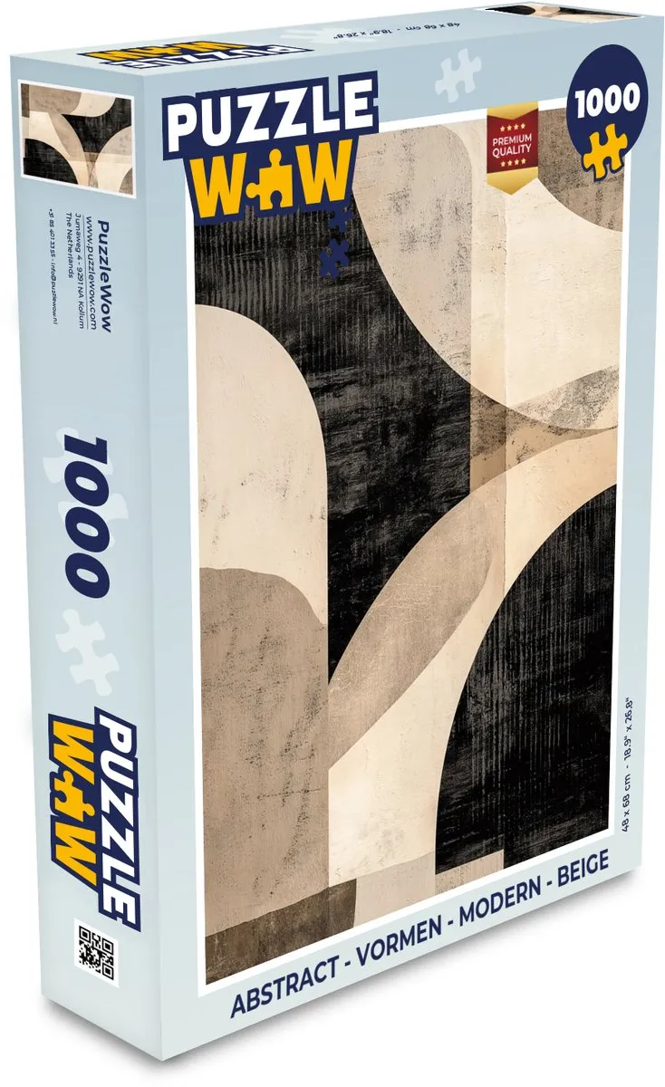 PuzzleWow Abstract Vormen Puzzle 1000 Stuks