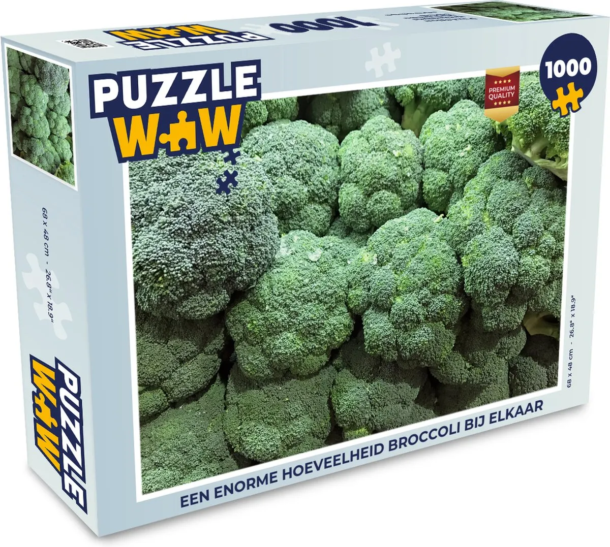 PuzzleWow Legpuzzel 1000 Stuks - Broccoli Multicolor