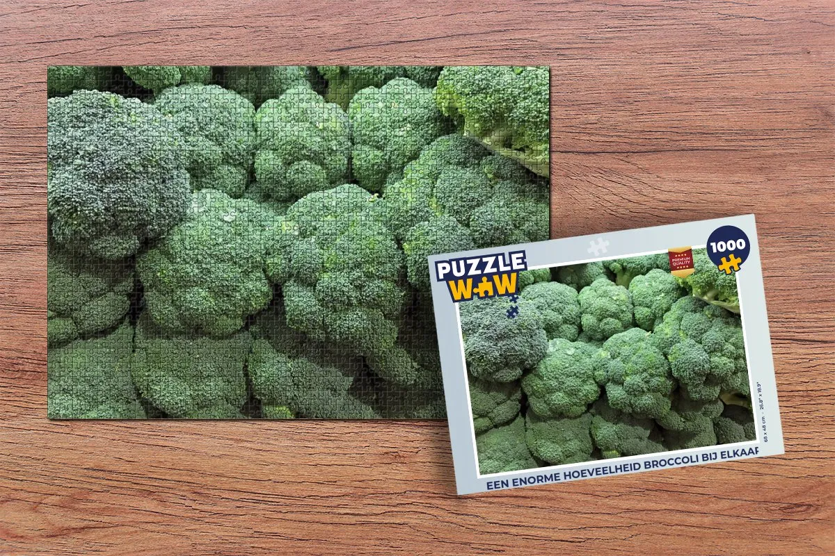 PuzzleWow Legpuzzel 1000 Stuks - Broccoli Multicolor