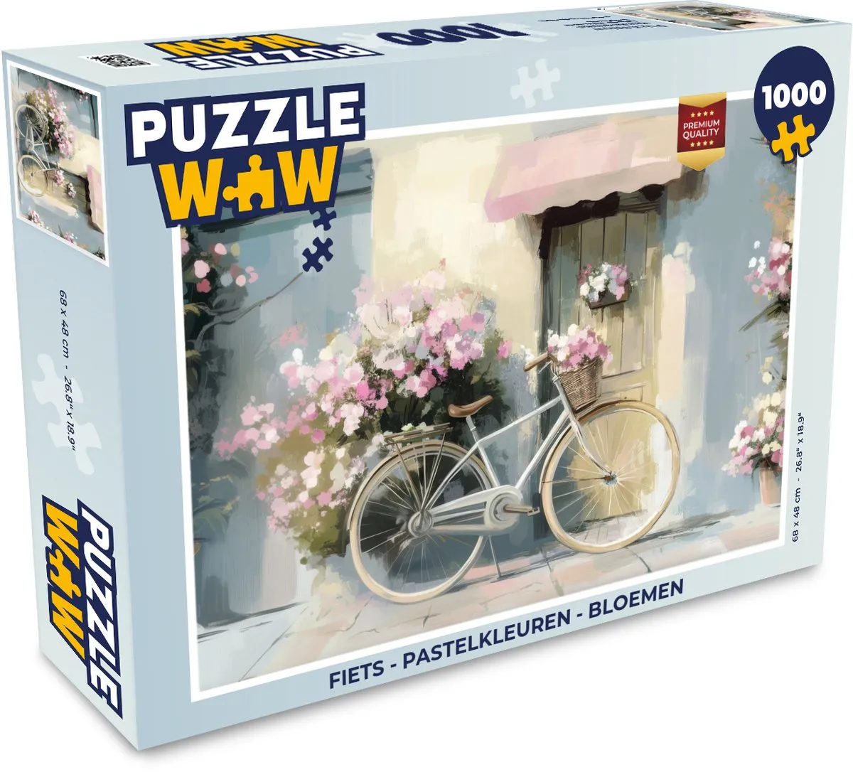 PuzzleWow Fiets Legpuzzel 1000 Stuks