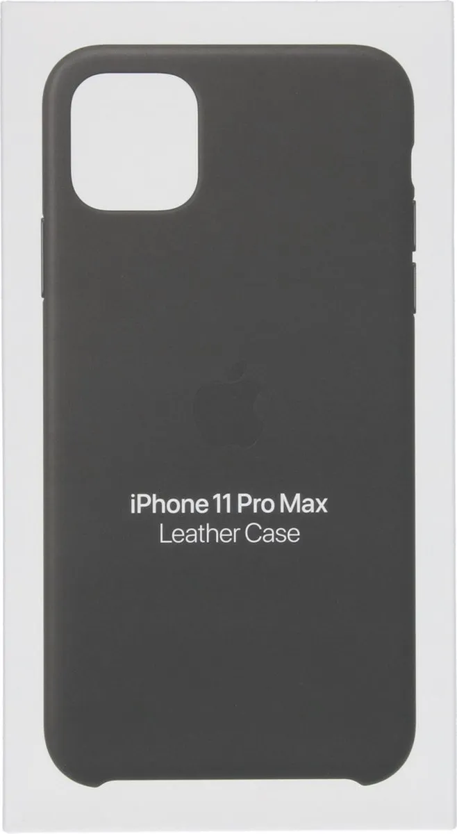 Apple iPhone 11 Pro Max Leren Hoesje MX0E2ZM/A - Zwart