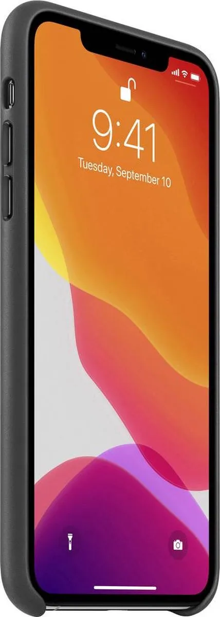 Apple iPhone 11 Pro Max Leren Hoesje MX0E2ZM/A - Zwart