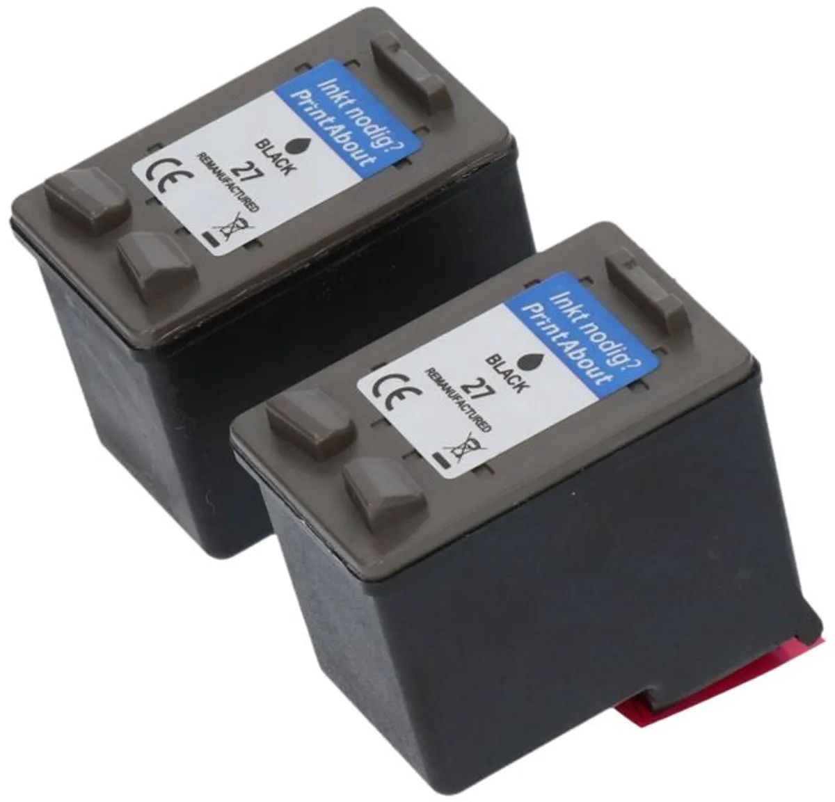 PrintAbout Inktcartridge C8727AE - Zwart 2-pack