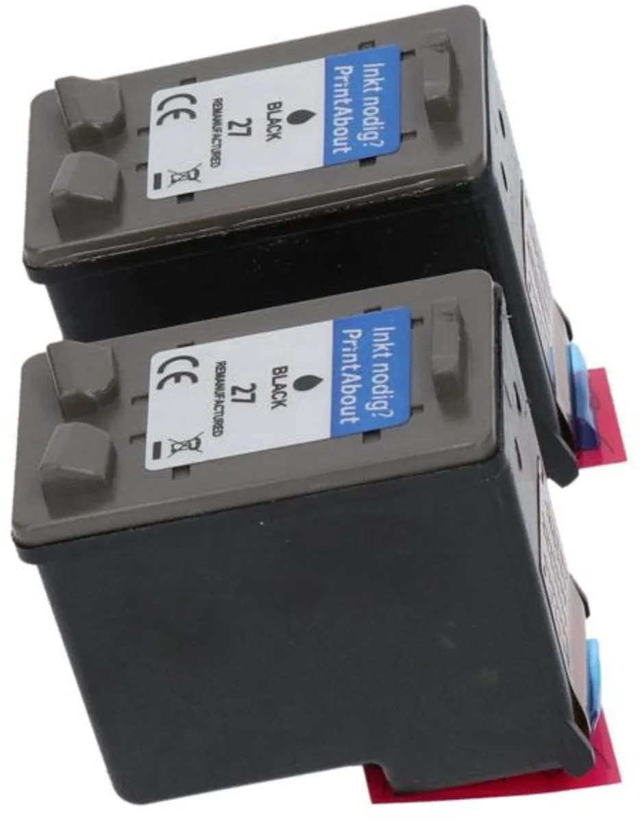 PrintAbout Inktcartridge C8727AE - Zwart 2-pack