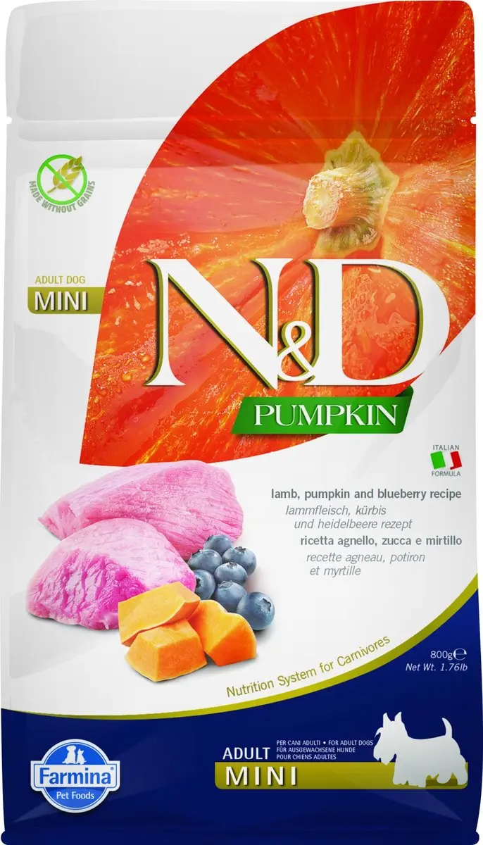 Farmina N&D Pompoen Lam Hondenvoer 800g