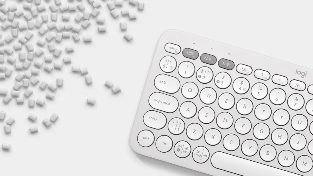 Logitech Pebble Keys 2 K380s Toetsenbord - Wit - afbeelding 4 van 6