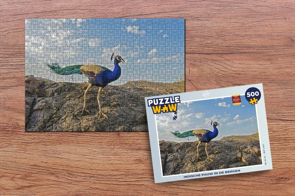 PuzzleWow Berg Legpuzzel 500 Stuks - Multicolor