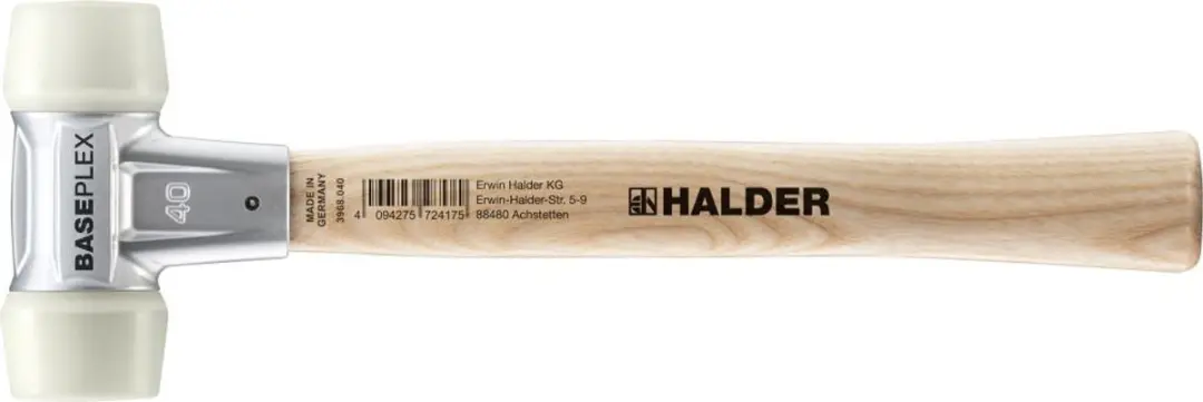 Halder Baseplex 40mm Nylon Hamer - Bruin - afbeelding 2 van 2