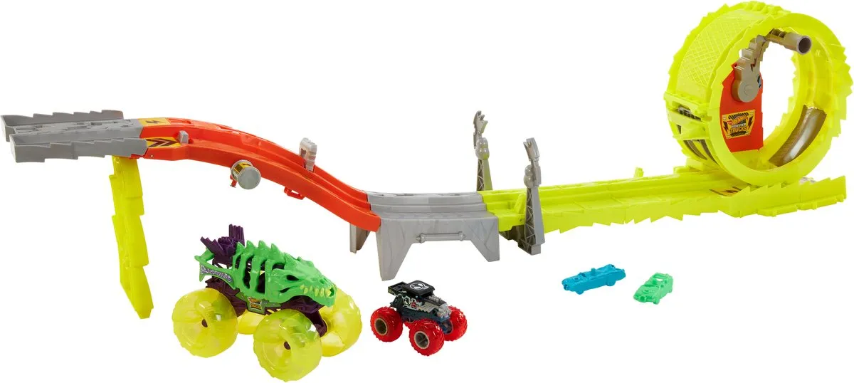 Hot Wheels Monster Truck Racen en Achtervolgen - Meerkleurig