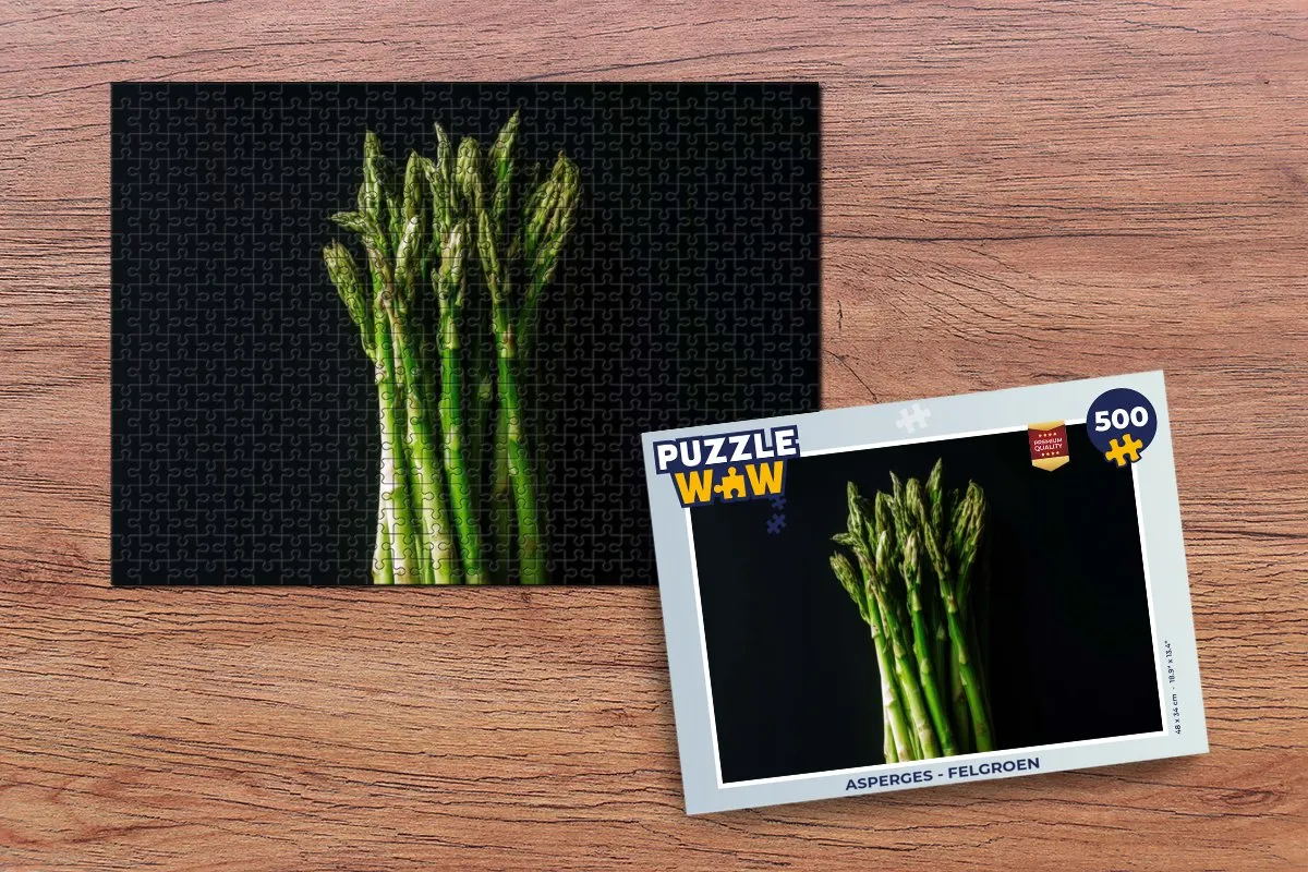 PuzzleWow Asperges Legpuzzel 500 Stuks - Multicolor