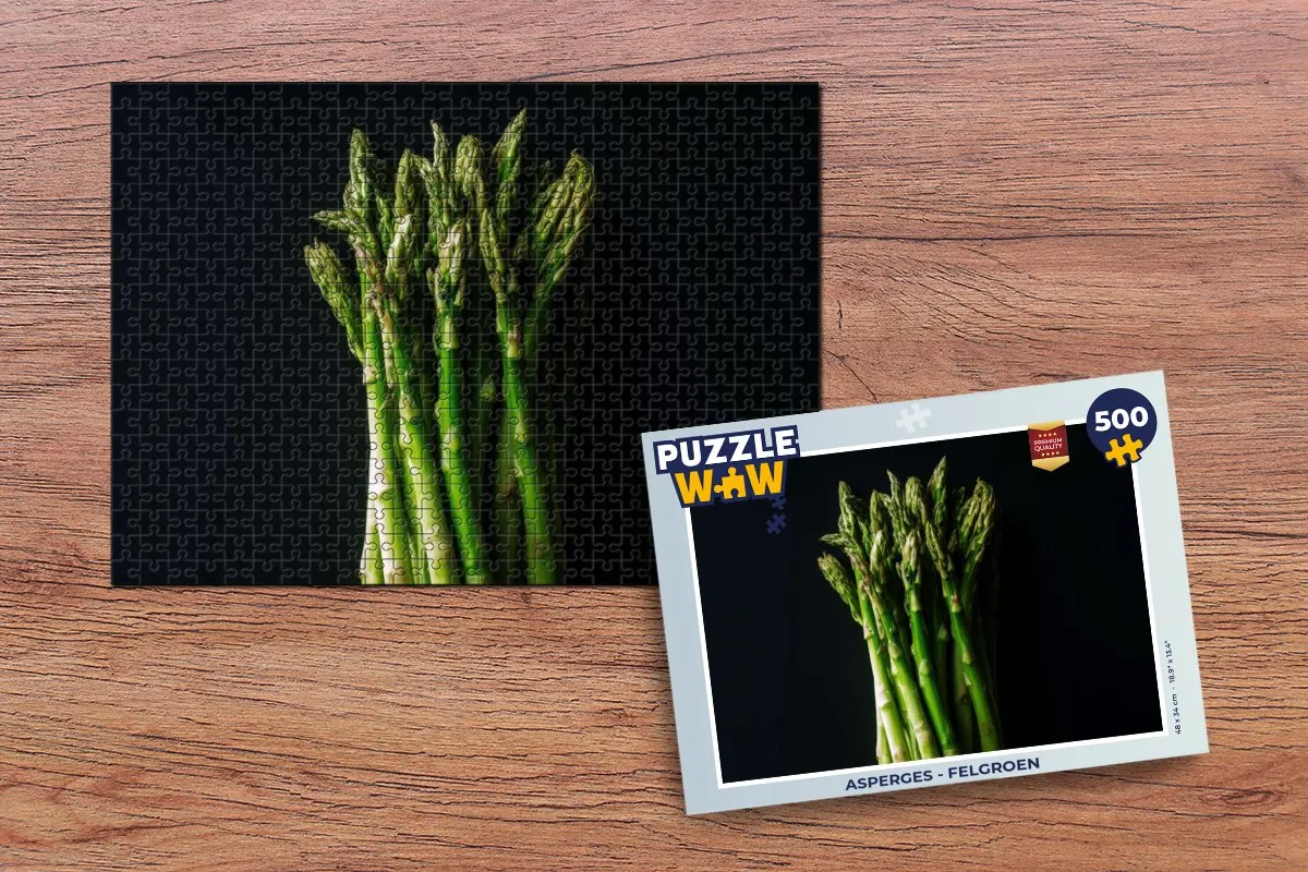 PuzzleWow Asperges Legpuzzel 500 Stuks - Multicolor
