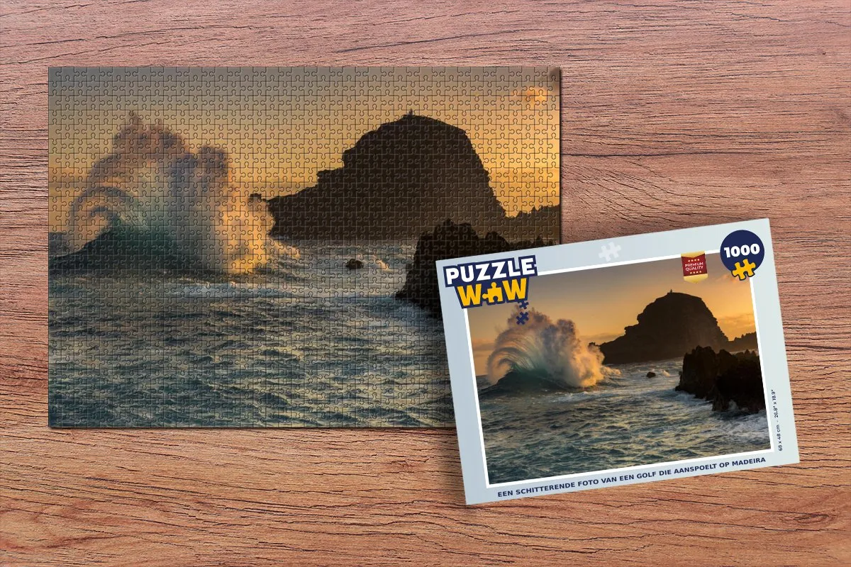 PuzzleWow Legpuzzel Madeira Golf Multicolor - 1000 Stukken