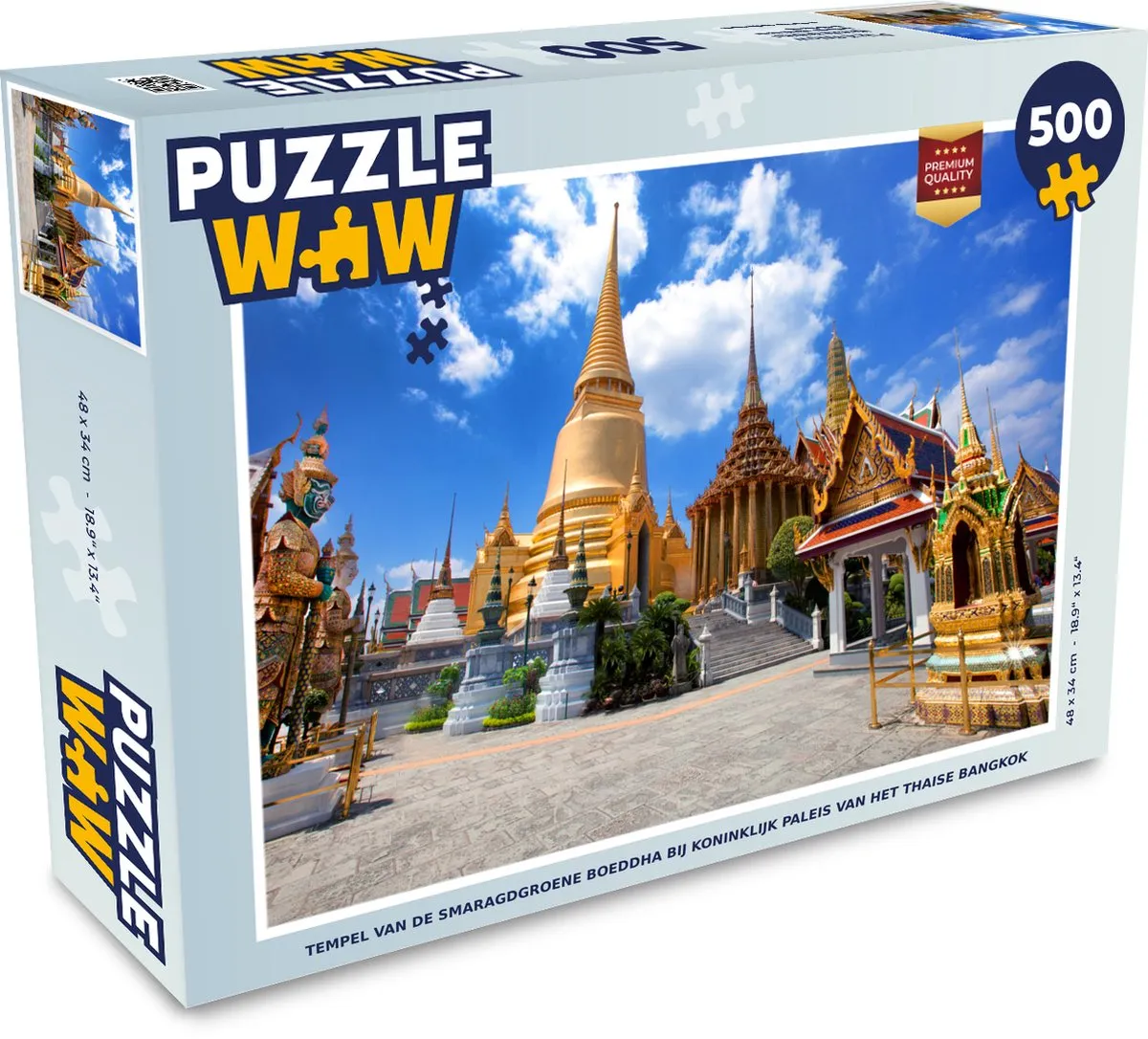 PuzzleWow Thailand Paleis Legpuzzel 500 Stuks