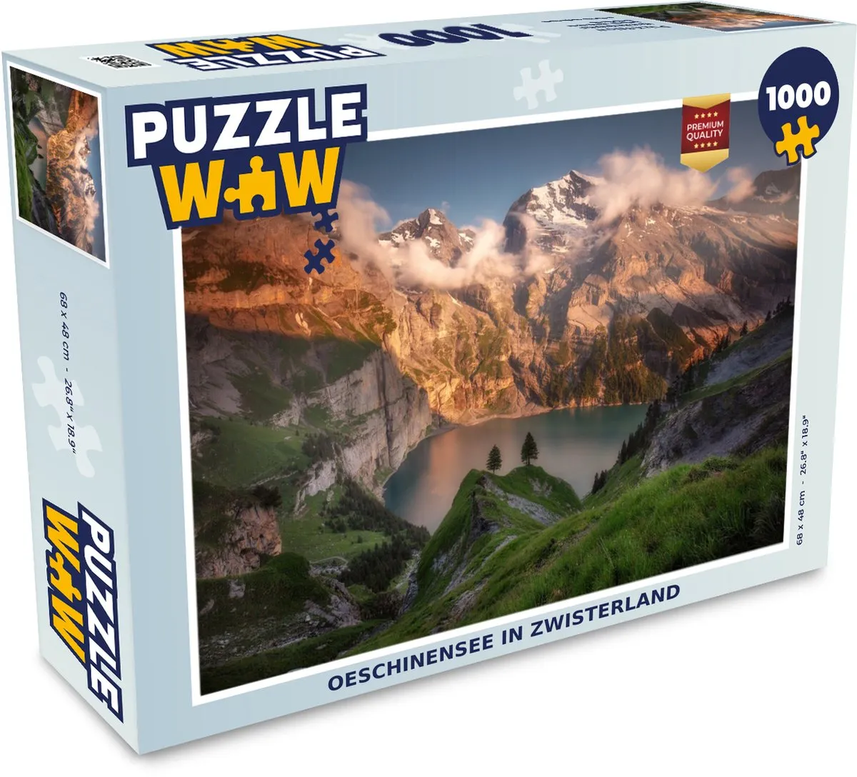 PuzzleWow Oeschinensee Legpuzzel 1000 Stuks