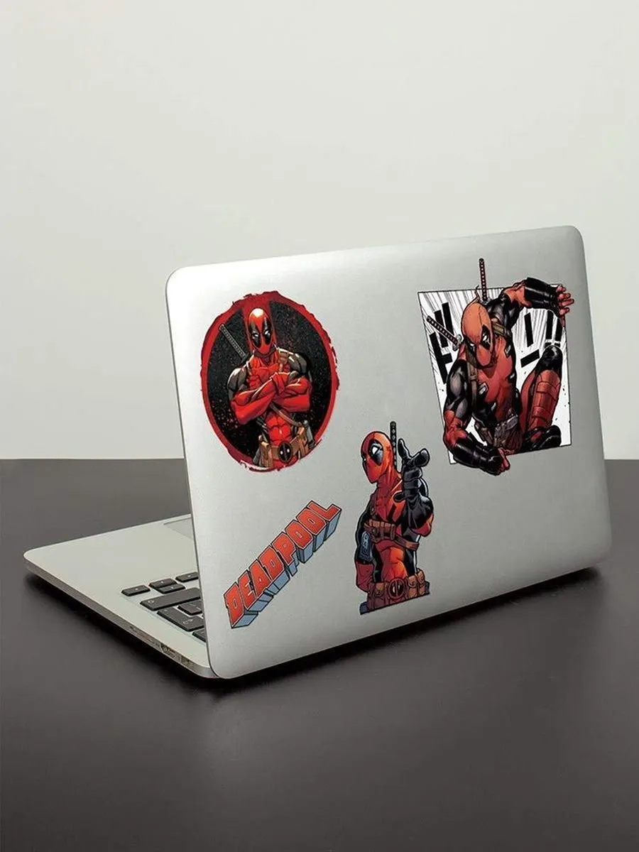 Marvel Deadpool Stickers - 29 Stuks (5 vellen) - Multicolor