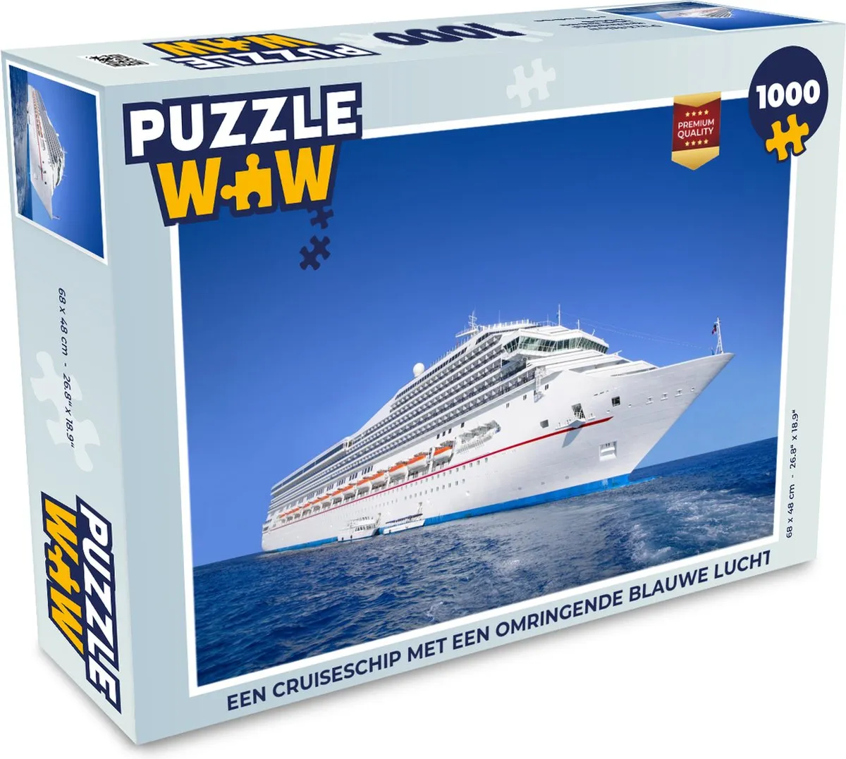 PuzzleWow Legpuzzel Cruiseschip 1000 Stuks
