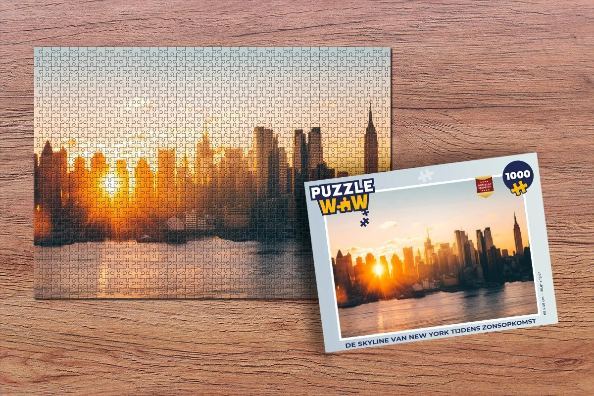 PuzzleWow New York Skyline Legpuzzel 1000 Stuks - Multicolor
