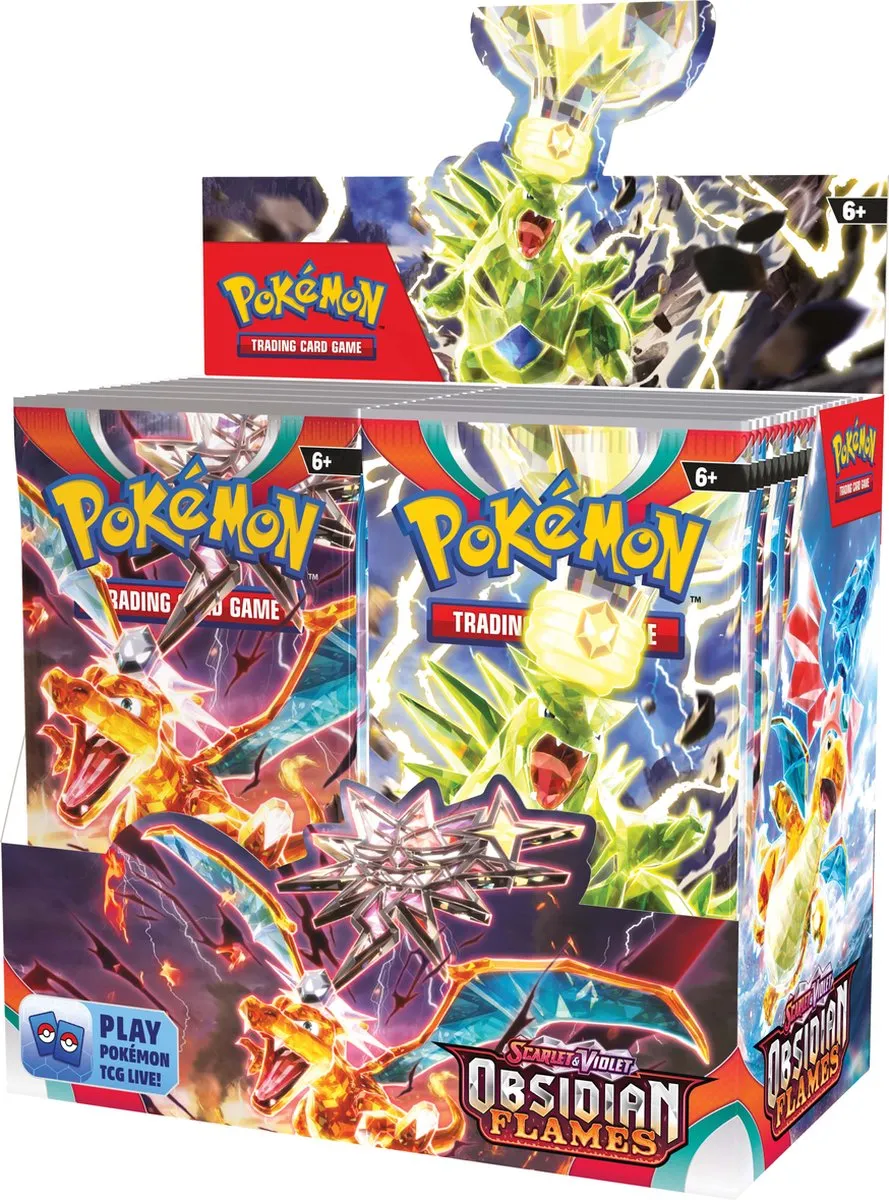 Pokémon Scarlet & Violet Obsidian Flames Booster Box - 36 Booster Packs