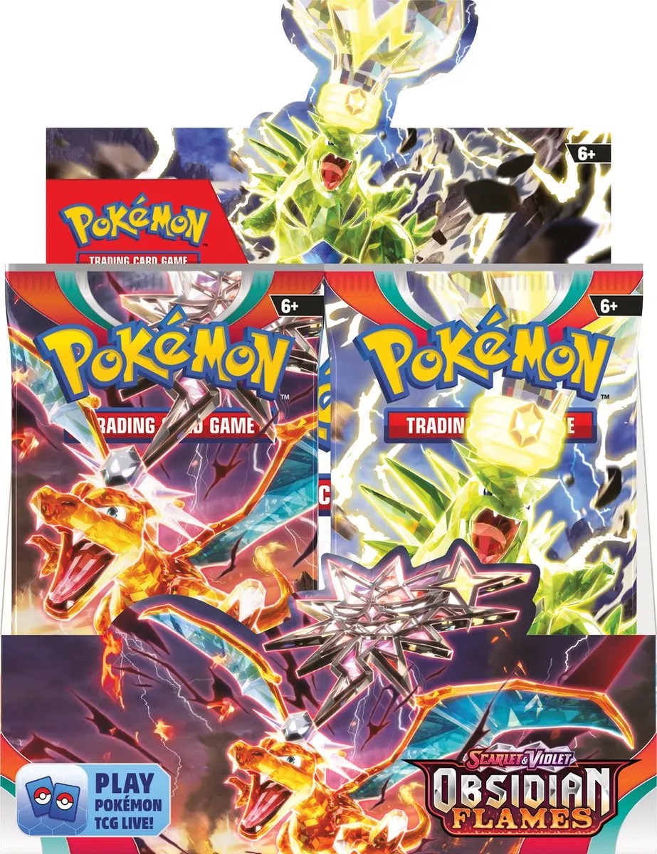 Pokémon Scarlet & Violet Obsidian Flames Booster Box - 36 Booster Packs