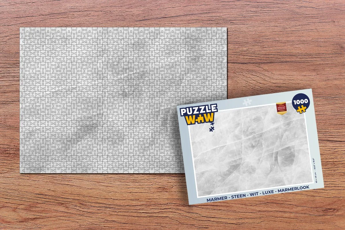 PuzzleWow Marmerlook Legpuzzel 1000 Stukken - Multicolor