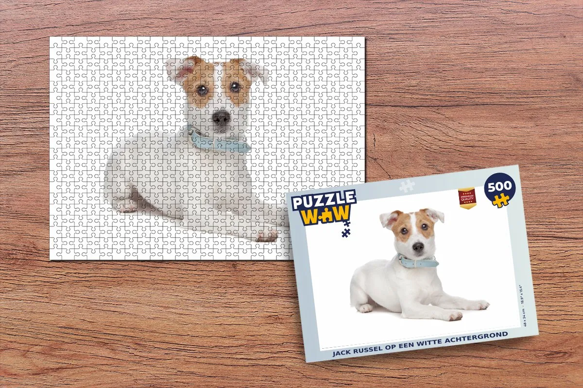PuzzleWow Jack Russel Puzzel 500 Stuks - Multicolor