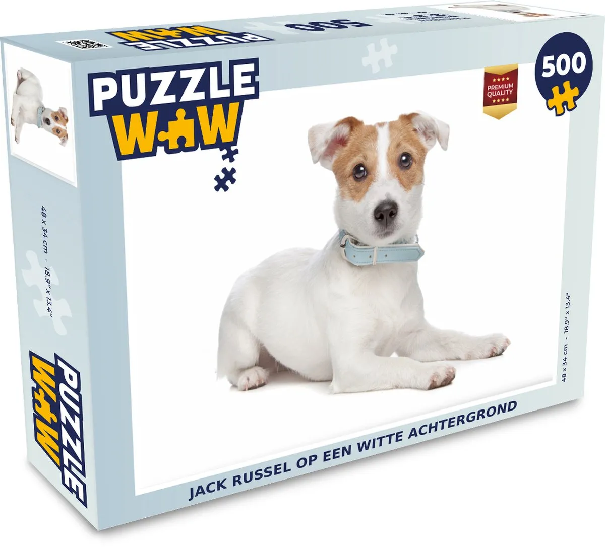 PuzzleWow Jack Russel Puzzel 500 Stuks - Multicolor