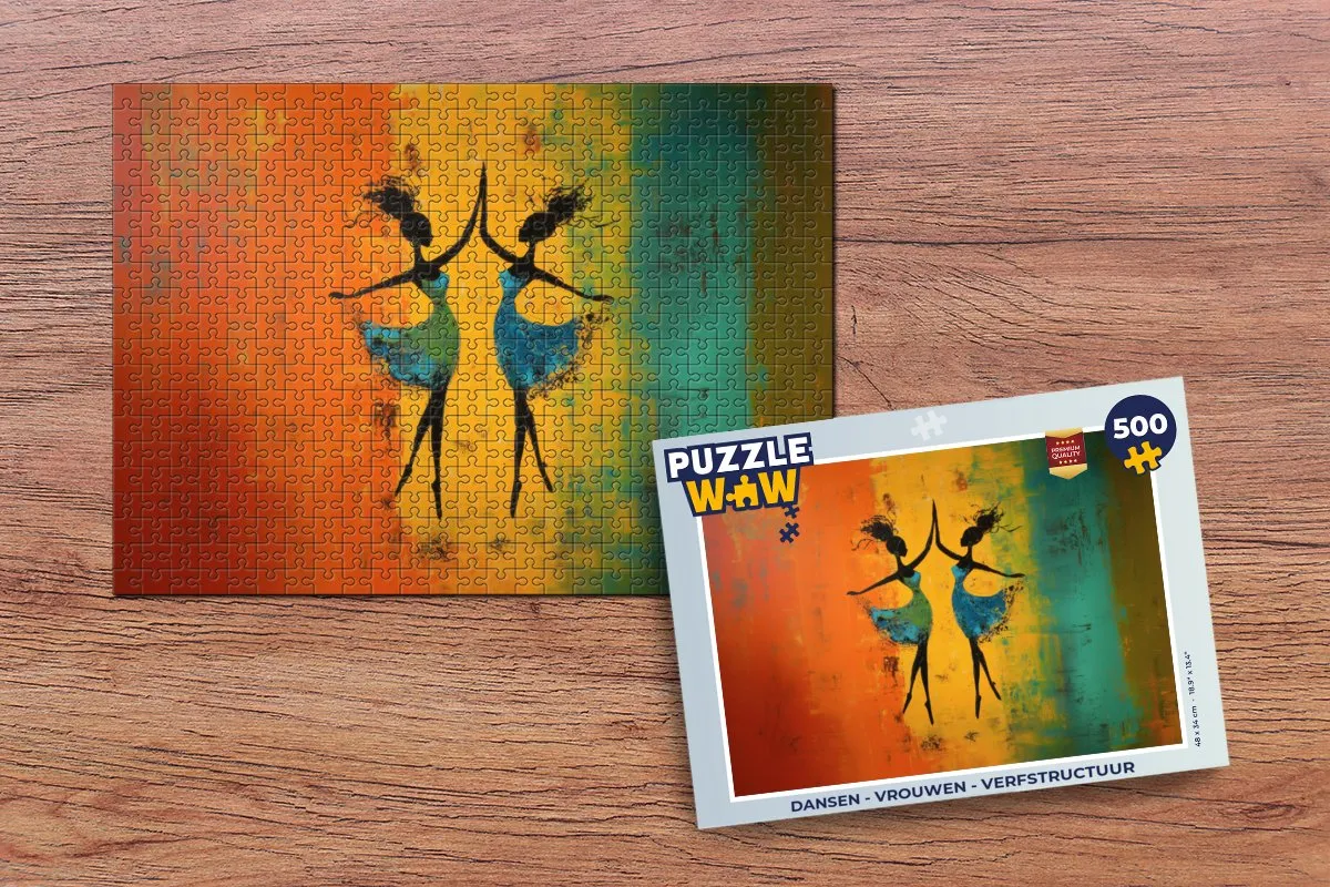 PuzzleWow Dansen - Vrouwen Legpuzzel 500 Stuks