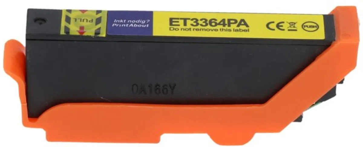 PrintAbout Inktcartridge C13T33444012 Geel - 15.5ml - o.a. Epson